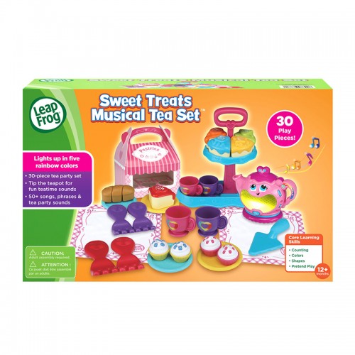 LeapFrog Musical Rainbow Tea Party Deluxe | Sweet Treats Musical Tea Set | Role Play Toy | 1-3 years
